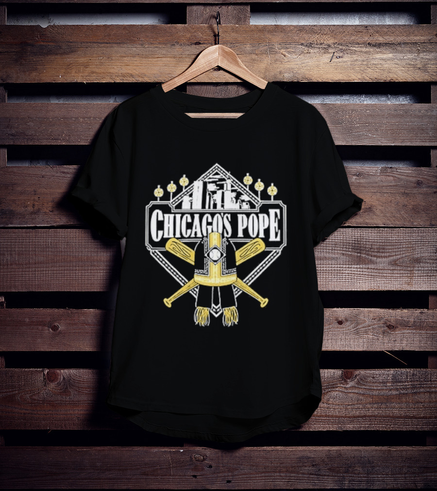 Chicago White Sox Chicago's Pope Baseball Crossed Bats T-Shirt