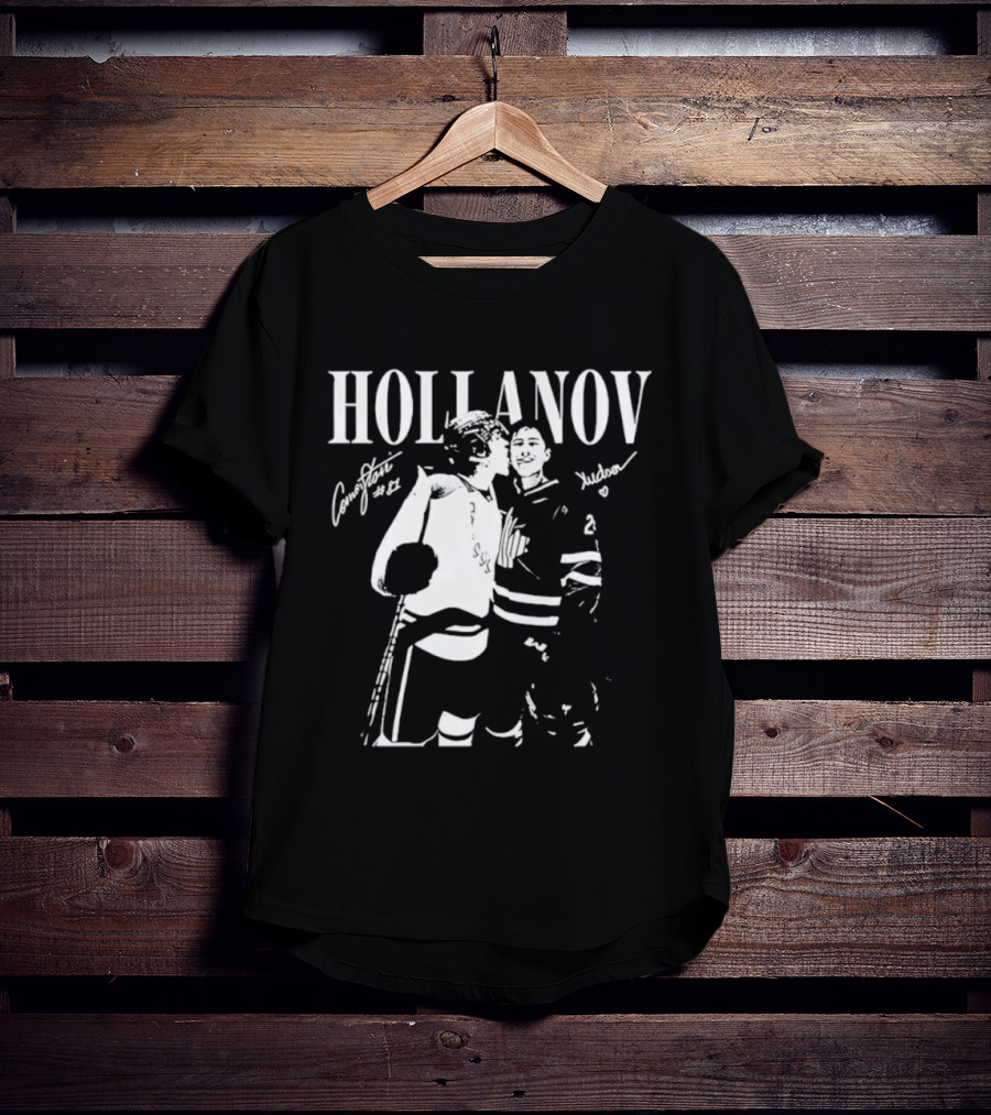 Hollanov Comorston Hudson No 87 Autographs T-Shirt