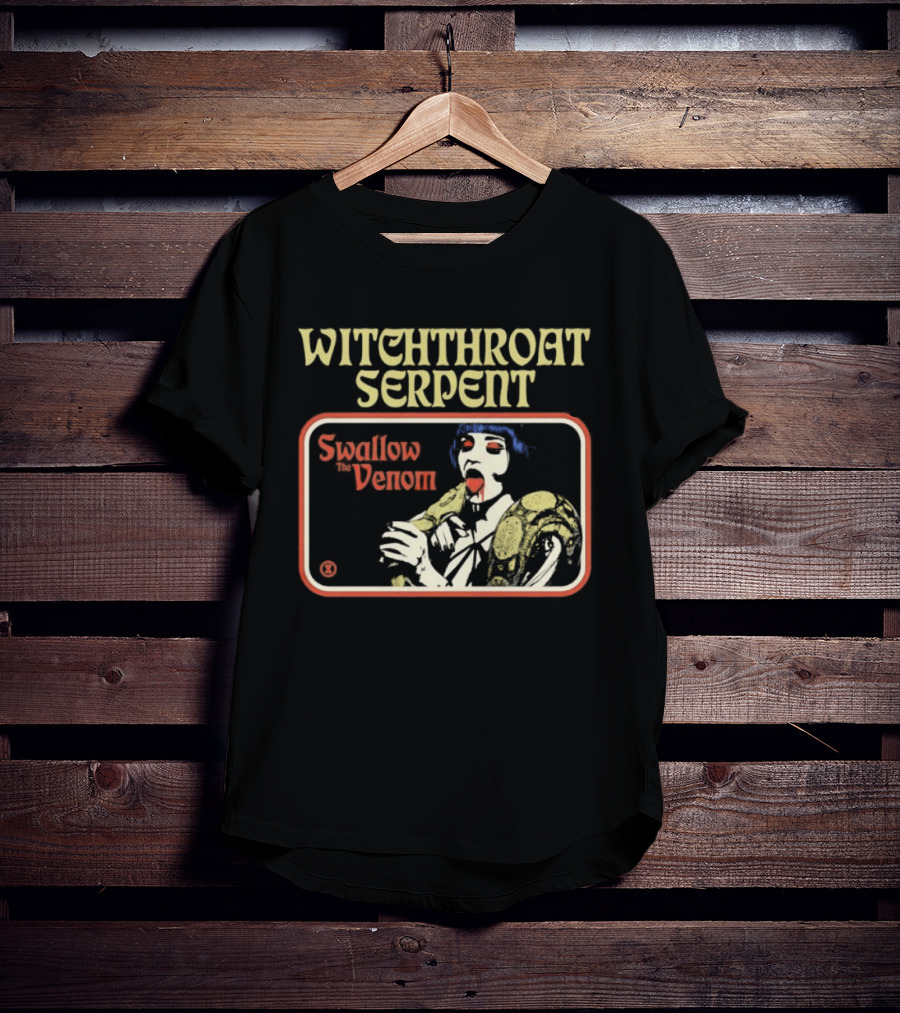 Witchthroat Serpent Swallow The Venom Doom Metal Psychedelic T-Shirt