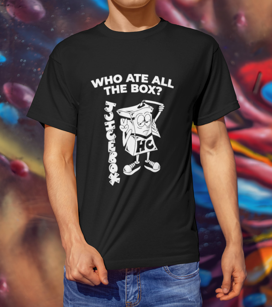 Who Ate All The Box Hockey Character HC Blocky T-Shirt