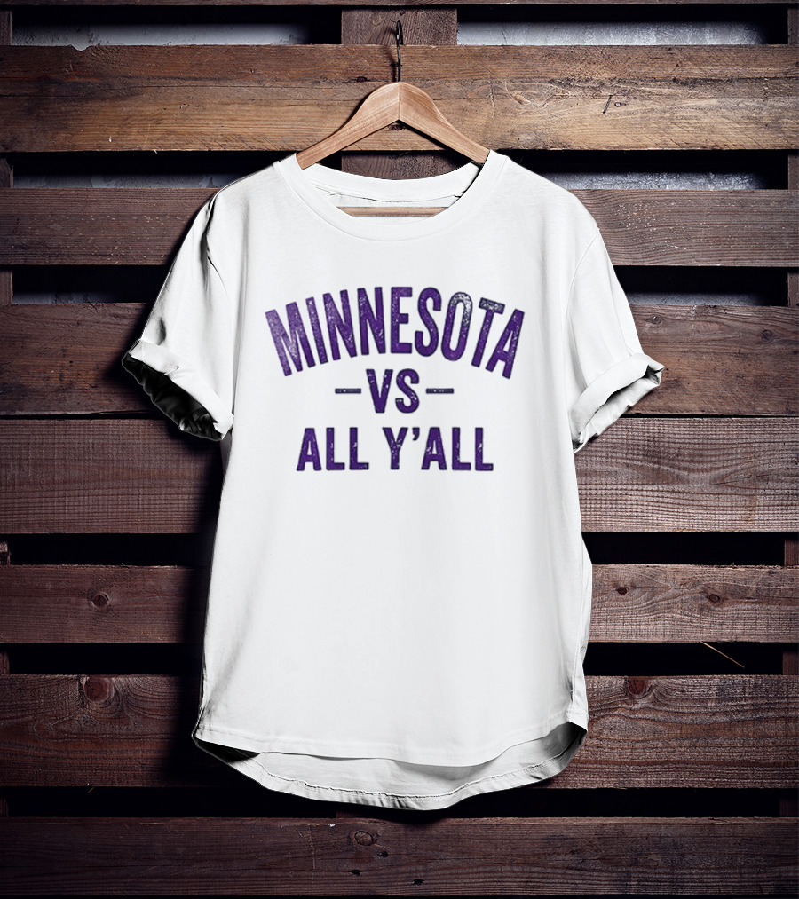 Minnesota Vikings Vs All Y'all Patriot Day Flag T-Shirt