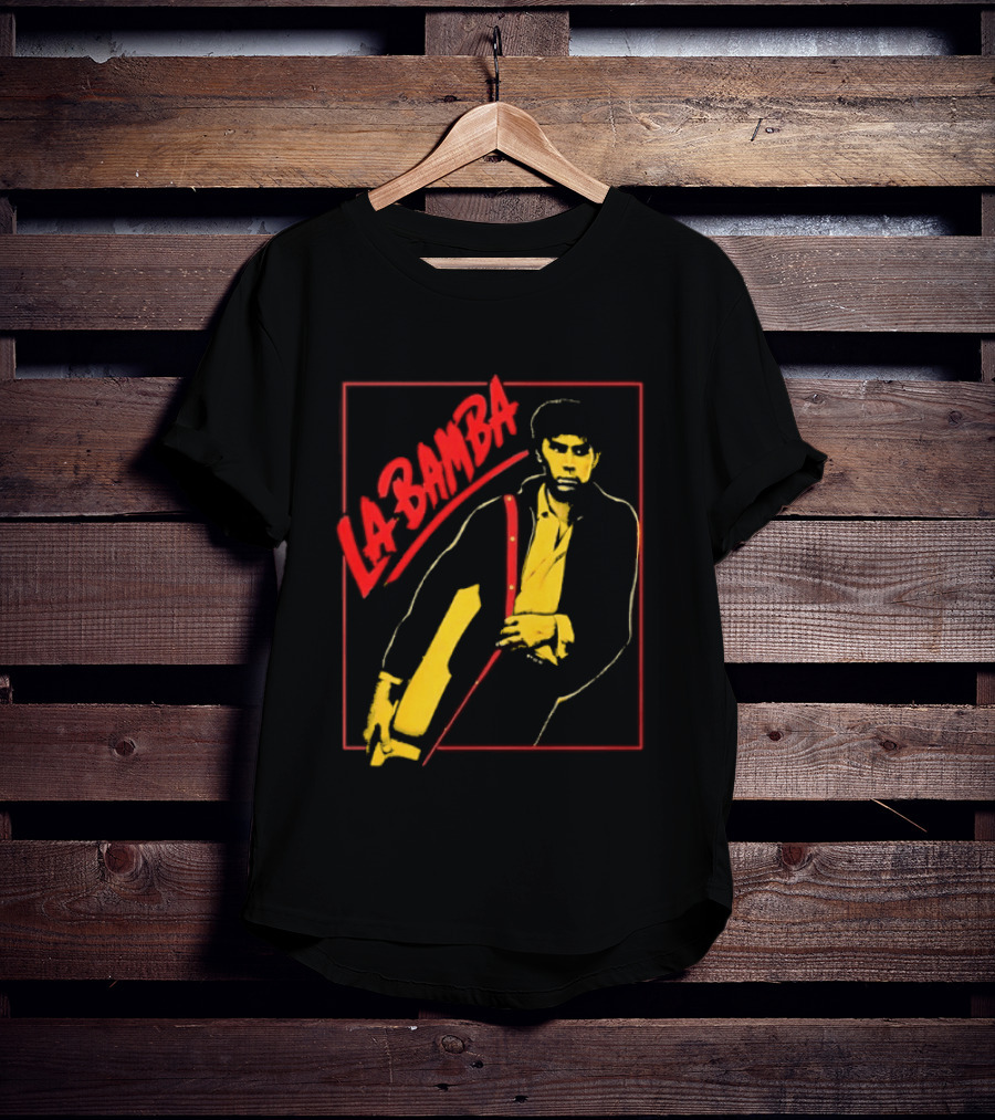 Ritchie Valens La Bamba Rock And Roll Iconic Yellow Red T-Shirt