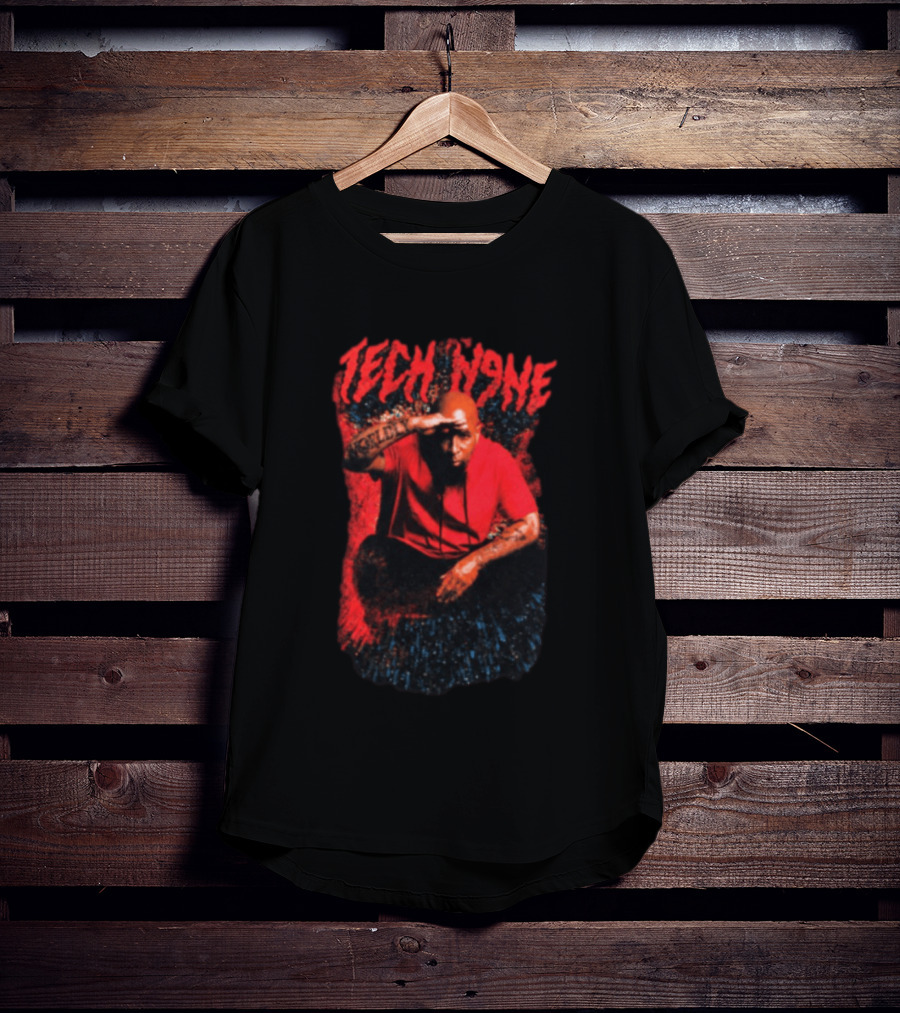 Strange Music Tech N9ne Salute Red Black T-Shirt