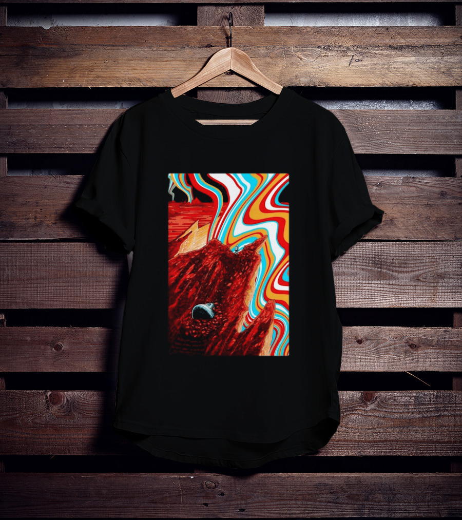 Gov't Mule Livingston MT August 18 2026 Event Psychedelic Swirls Alien Landscape T-Shirt