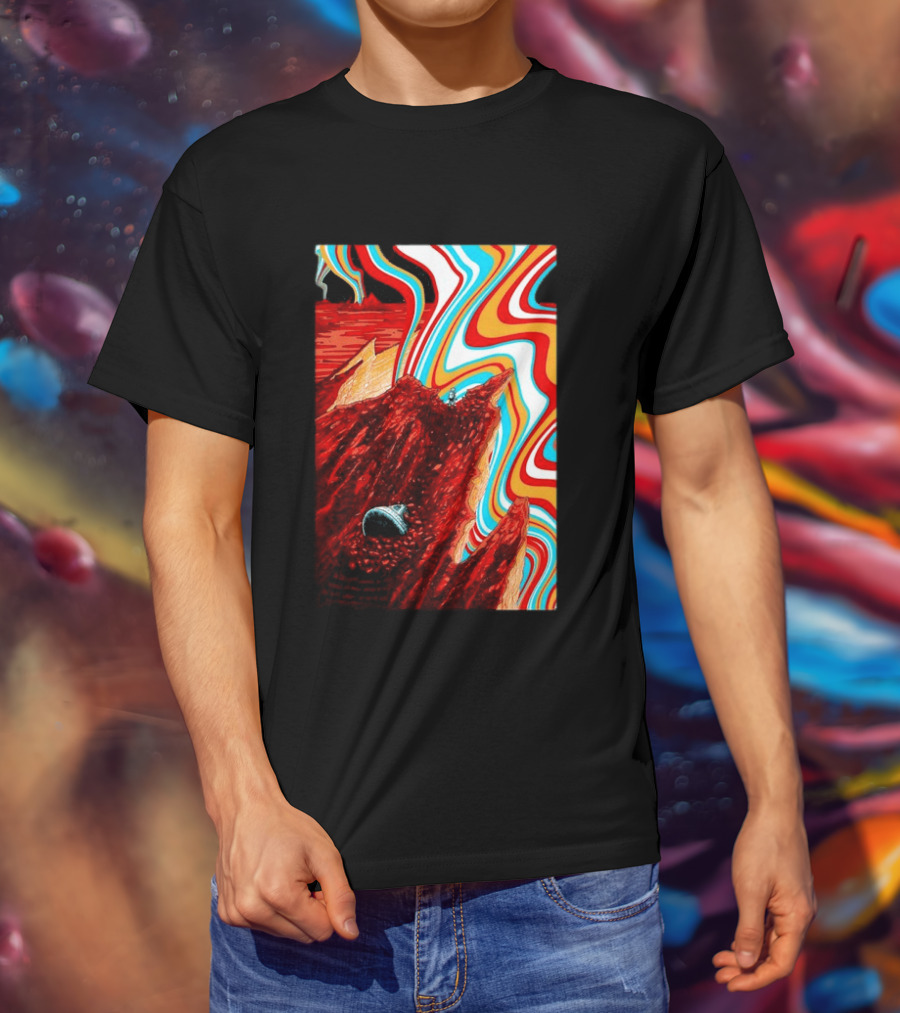 Gov't Mule Livingston MT August 18 2026 Event Psychedelic Swirls Alien Landscape T-Shirt