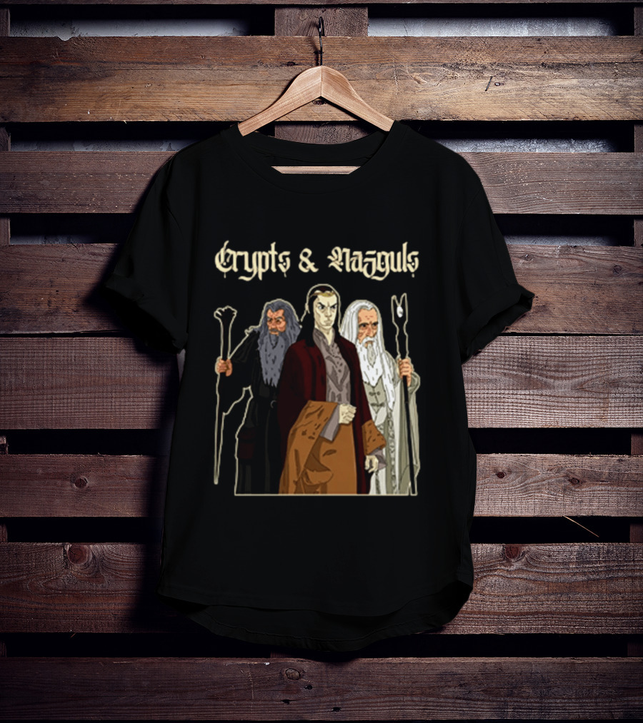 Crypts & Nazgûls Wizards Of The Rings Characters T-Shirt