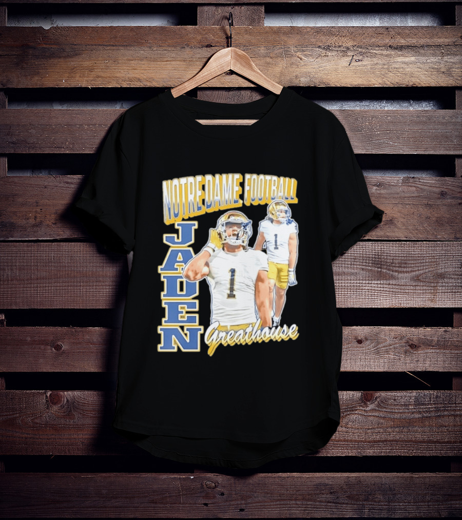 Notre Dame Football Jaden Greathouse 1 Fighting Irish T-Shirt
