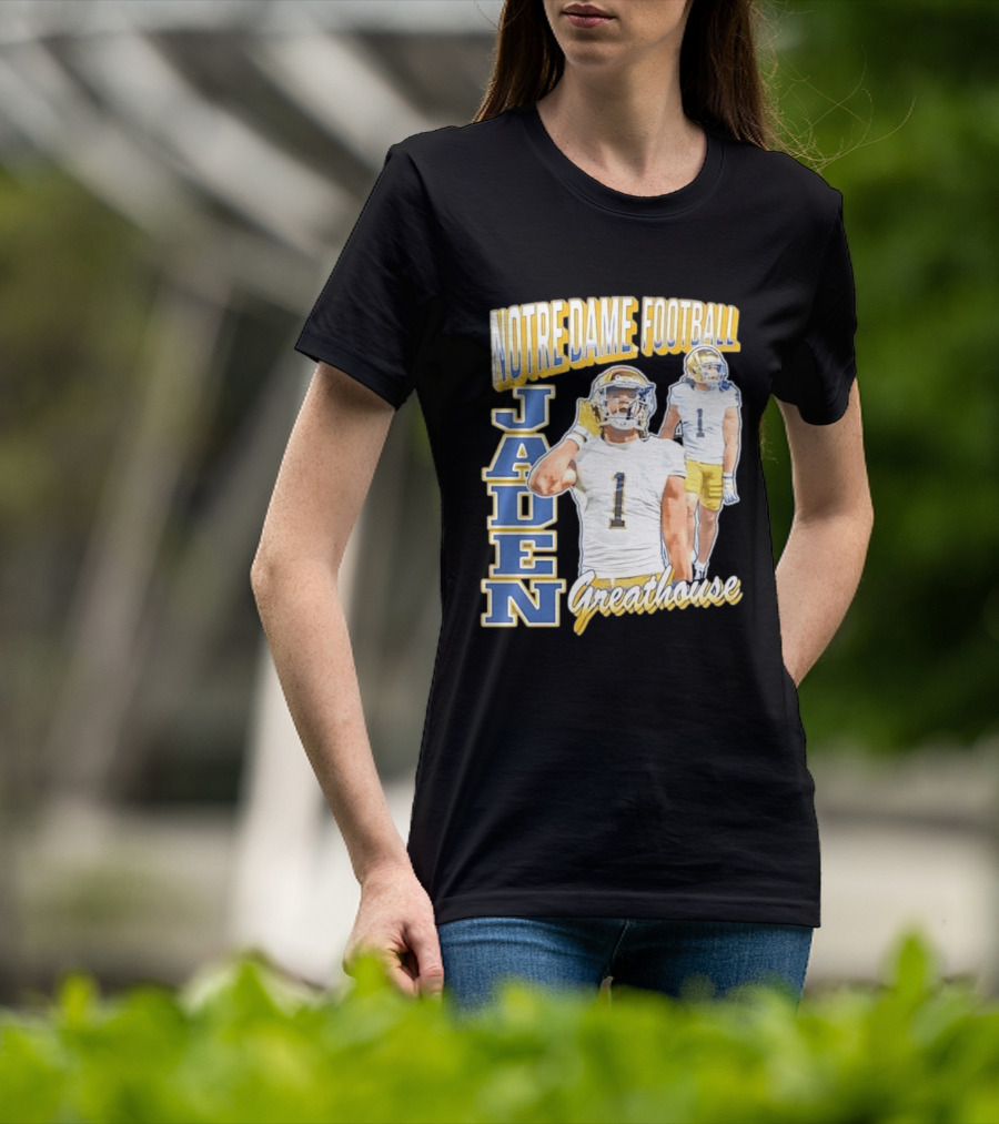Notre Dame Football Jaden Greathouse 1 Fighting Irish T-Shirt