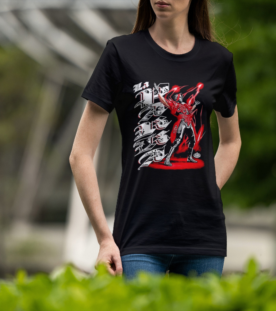 La Parka AAA Lucha Libre Legend Skeleton Warrior Action Hero T-Shirt