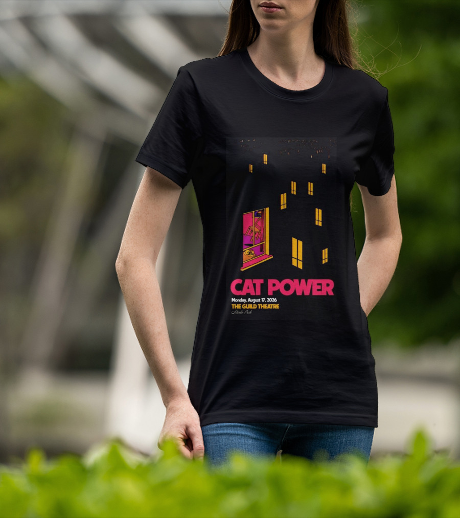 Cat Power Menlo Park August 17 2026 Guild Theatre Concert T-Shirt