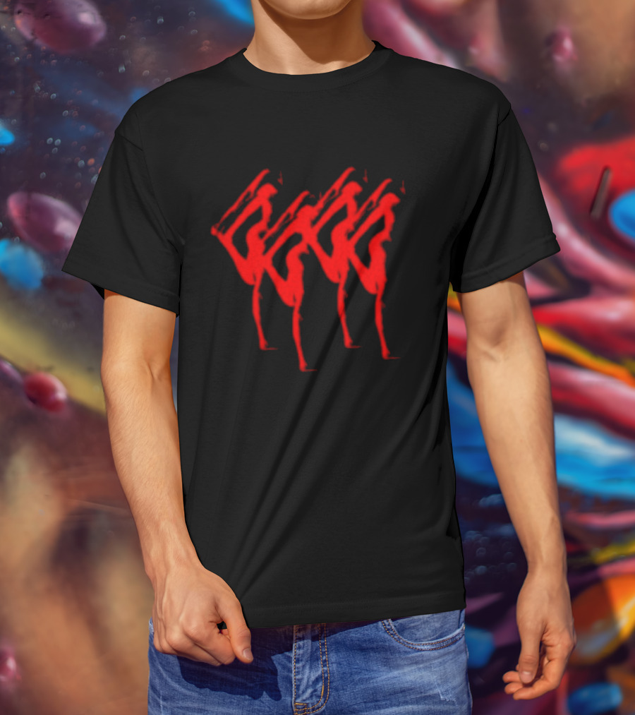Anika Store Anika Abyss Red Abstract T-Shirt