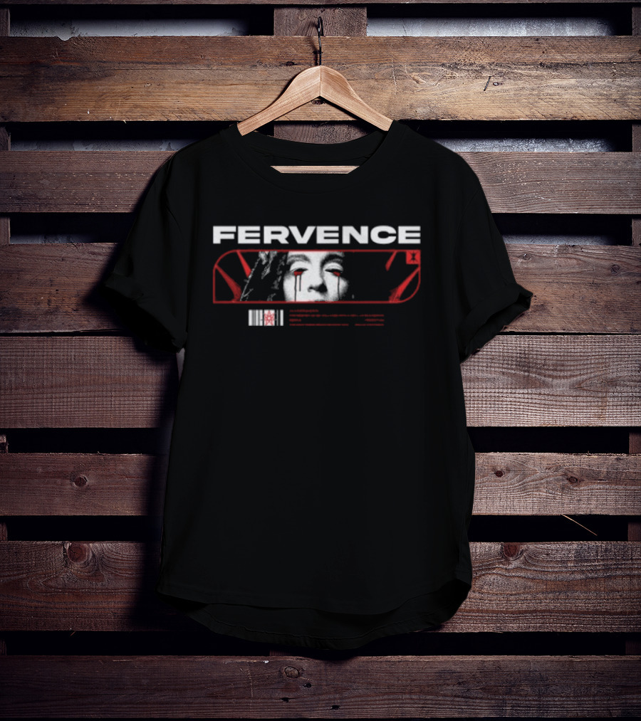 Indiemerchstore Fervence Constructs Effigy Red White Face T-Shirt