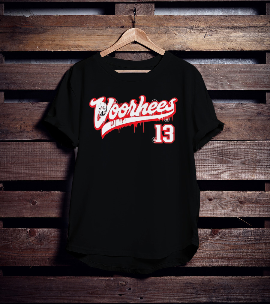 Jason Voorhees Mask Dripping Blood 13 Hockey Friday The 13th T-Shirt