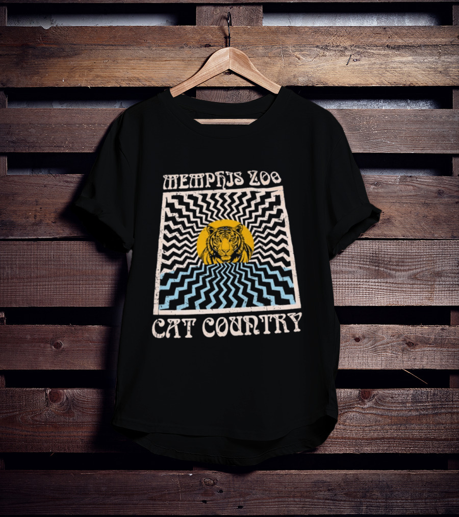 Memphis Zoo Cat Country Tiger Vintage Distressed T-Shirt