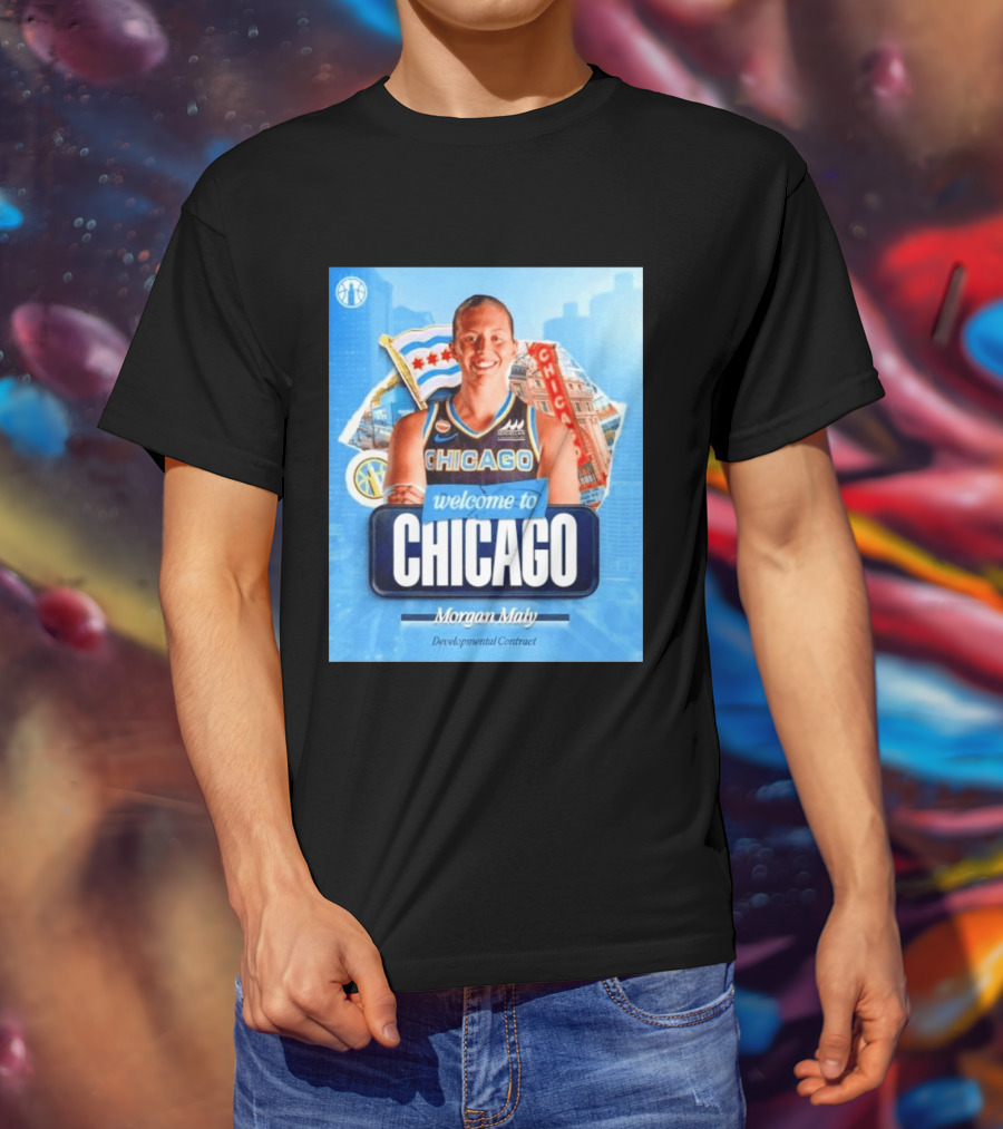 Welcome To Chicago Morgan Maly Developmental Contract Basketball Jersey T-Shirt