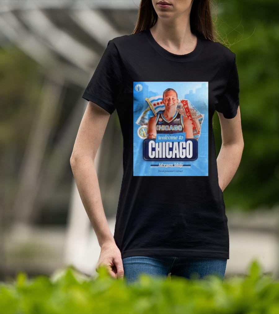 Welcome To Chicago Morgan Maly Developmental Contract Basketball Jersey T-Shirt