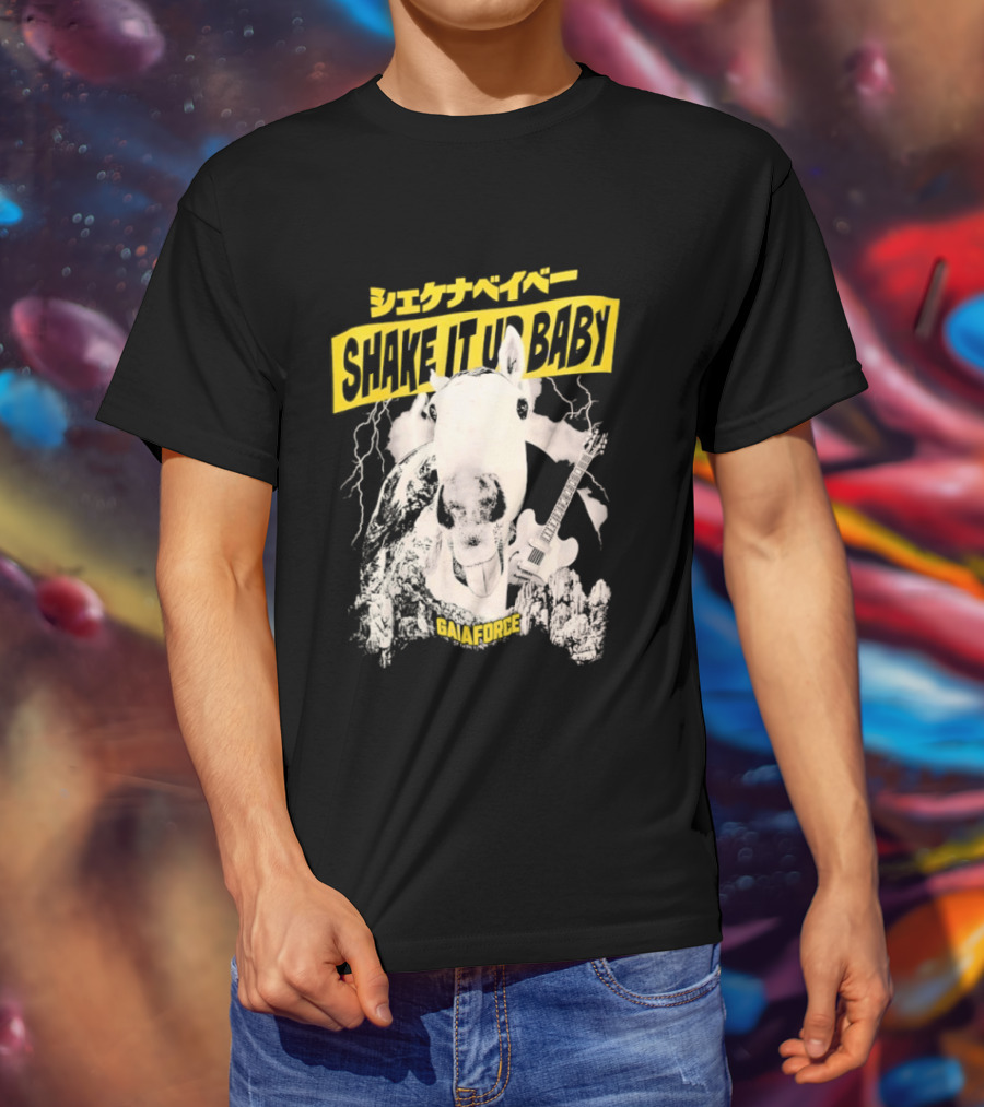 Shake It Up Baby Gaiaforce Horse Electric Guitar T-Shirt