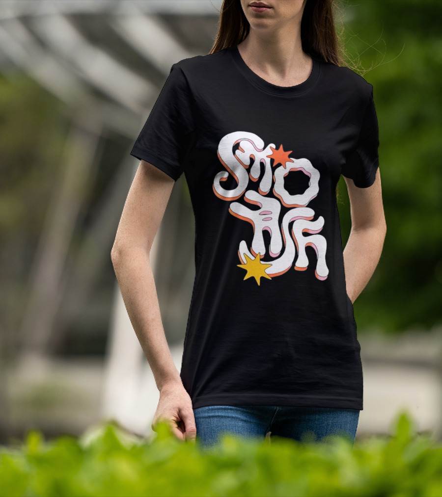 Stash Groovy 70s Retro Psychedelic Style With Stars T-Shirt
