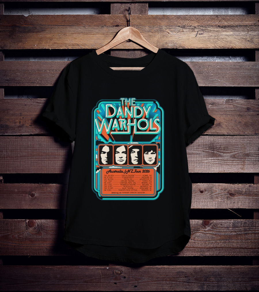 The Dandy Warhols Australia NZ Tour 2026 Concert Dates And Venues T-Shirt