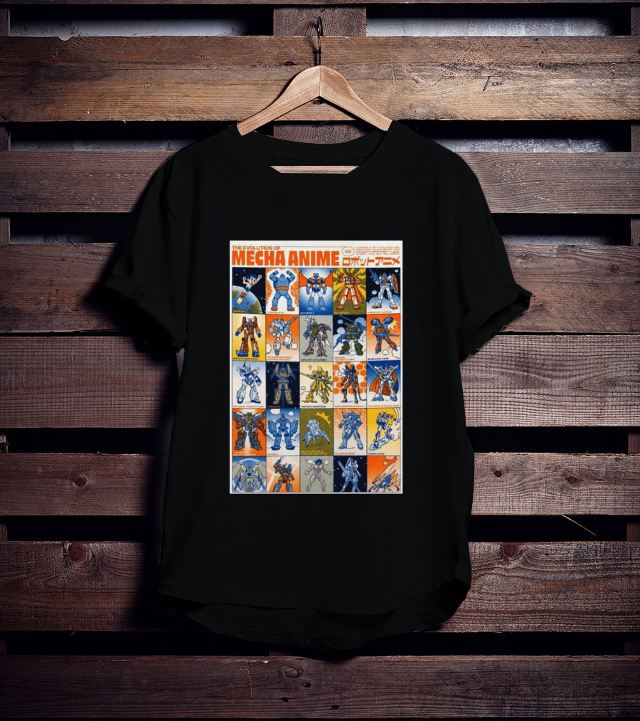 The Evolution Of Mecha Anime V.2 T-Shirt