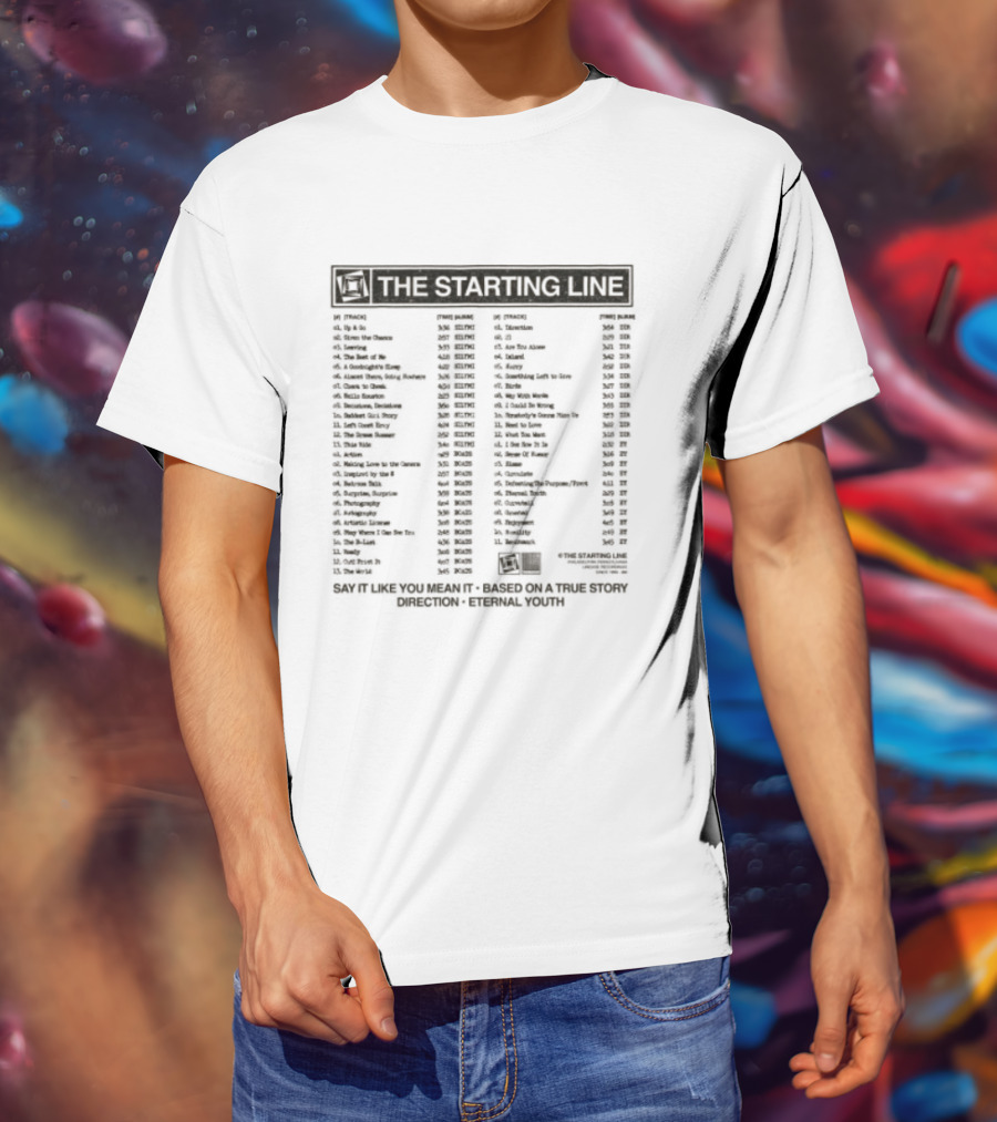 The Starting Line Complete Songs And Lyrics Collection Vintage Music Band Merch T-Shirt