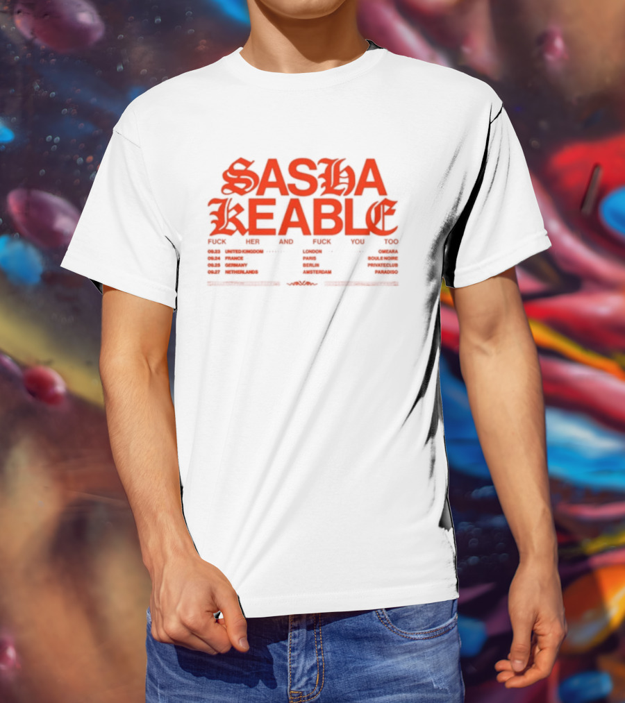 Sasha Keable 2024 Tour Dates And Locations List T-Shirt