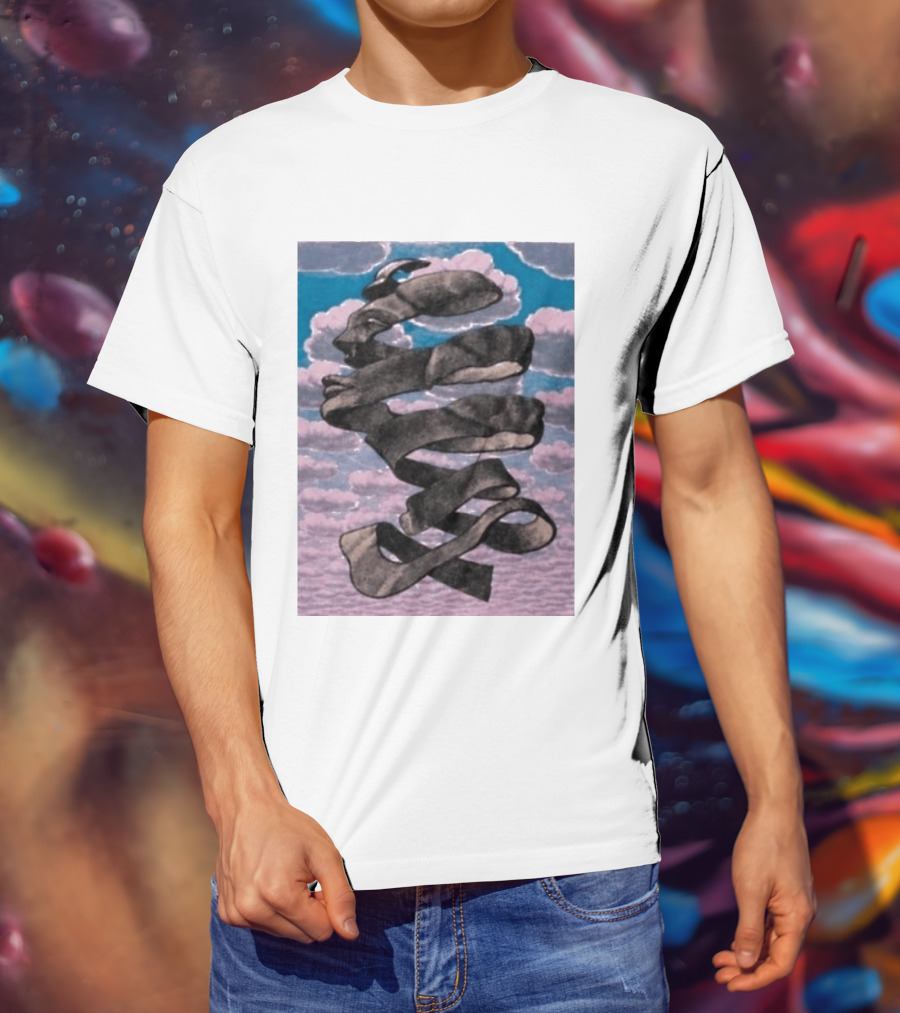 Tom Holland MC Escher Infinite Mobius Strip Optical Illusion T-Shirt