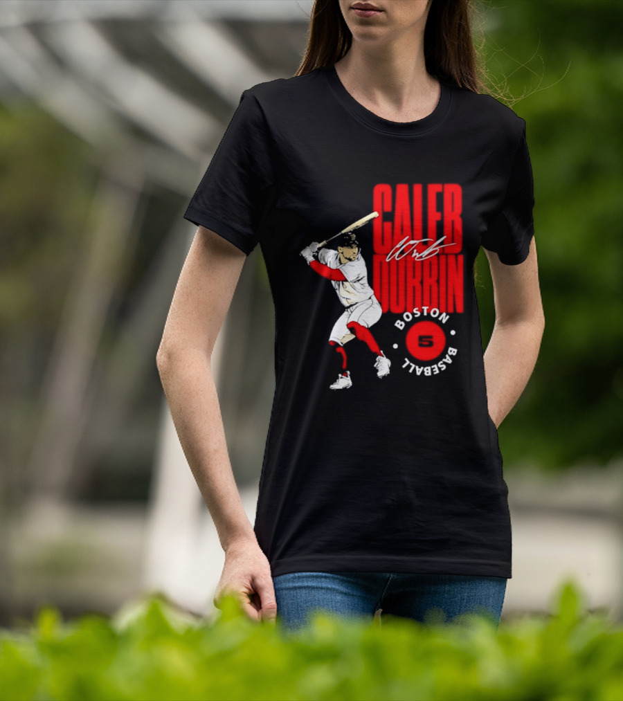 Caleb Durbin Boston Red Sox Baseball 5 T-Shirt