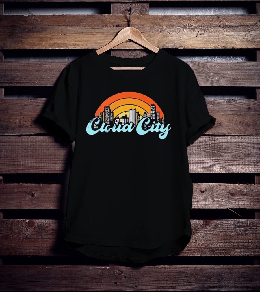 Cloud City Skyline Bespin Star Wars Retro Urban Sunset T-Shirt