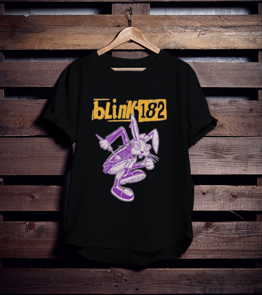 Blink 182 Distressed Punk Bunny T-Shirt