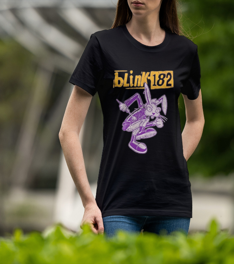 Blink 182 Distressed Punk Bunny T-Shirt