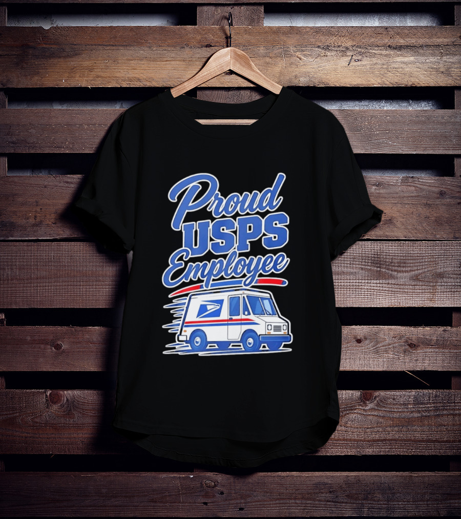 Proud USPS Employee With Postal Truck T-Shirt