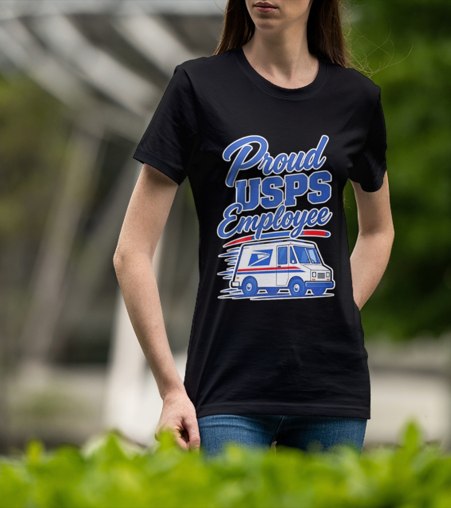 Proud USPS Employee With Postal Truck T-Shirt
