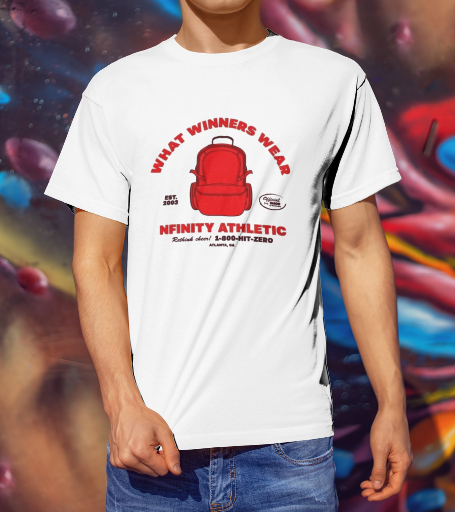 Nfinity Athletic What Winners Wear Backpack Established 2005 Red Rethink Atlanta T-Shirt