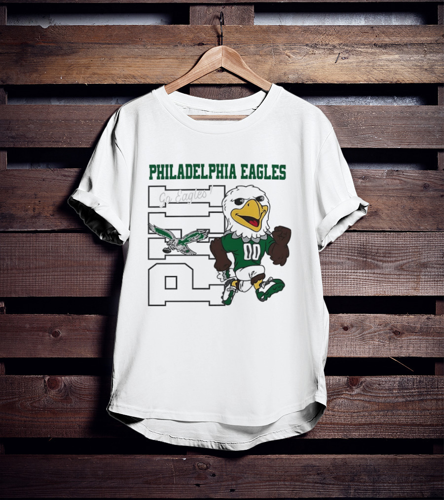 Philadelphia Eagles Go Eagles Mascot 00 Vintage Style Fan Gear T-Shirt