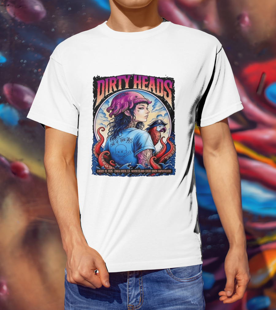 Dirty Heads One Of Those Days Tour 2026 Chula Vista Concert T-Shirt
