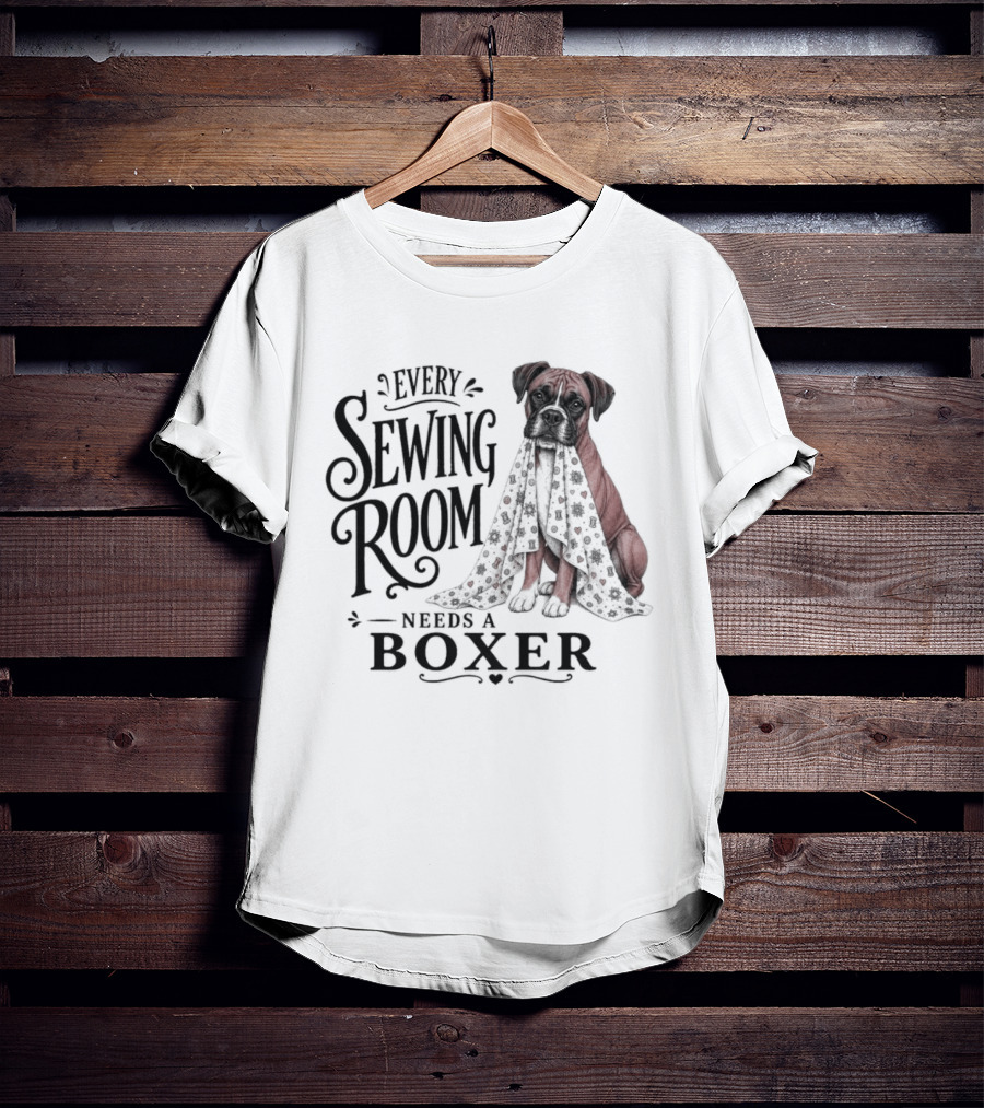 Dog Every Sewing Room Needs A Boxer Sewing T-Shirt