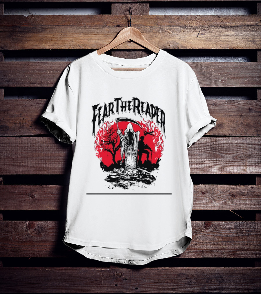 Fear The Reaper Grim Reaper Soldier Military T-Shirt