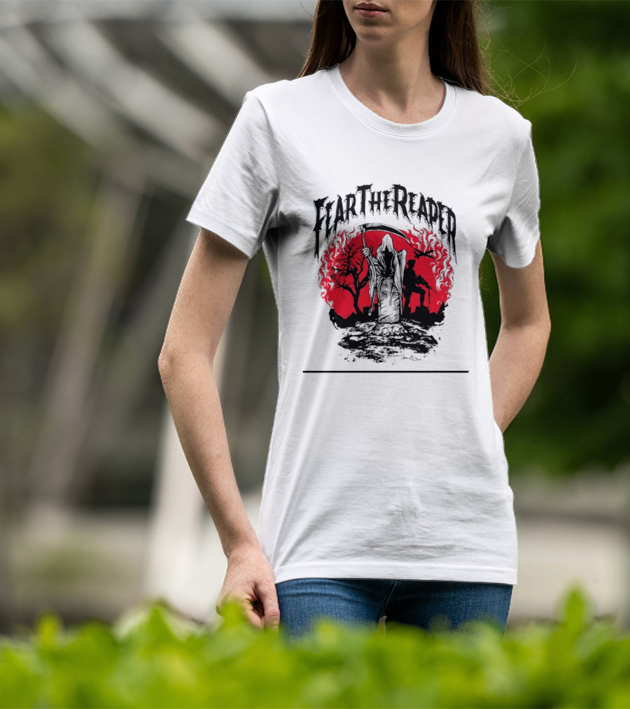 Fear The Reaper Grim Reaper Soldier Military T-Shirt