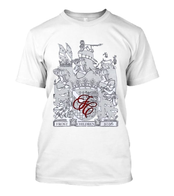 Frost Children 2026 Heraldic Crest Electronic Music T-Shirt