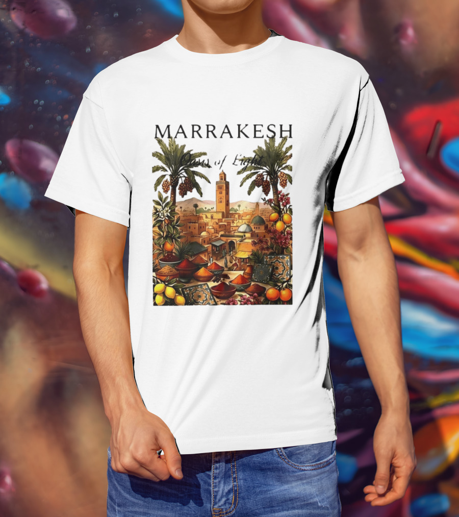 Marrakesh Oasis Of Light Noise Spices And Good Vibes T-Shirt