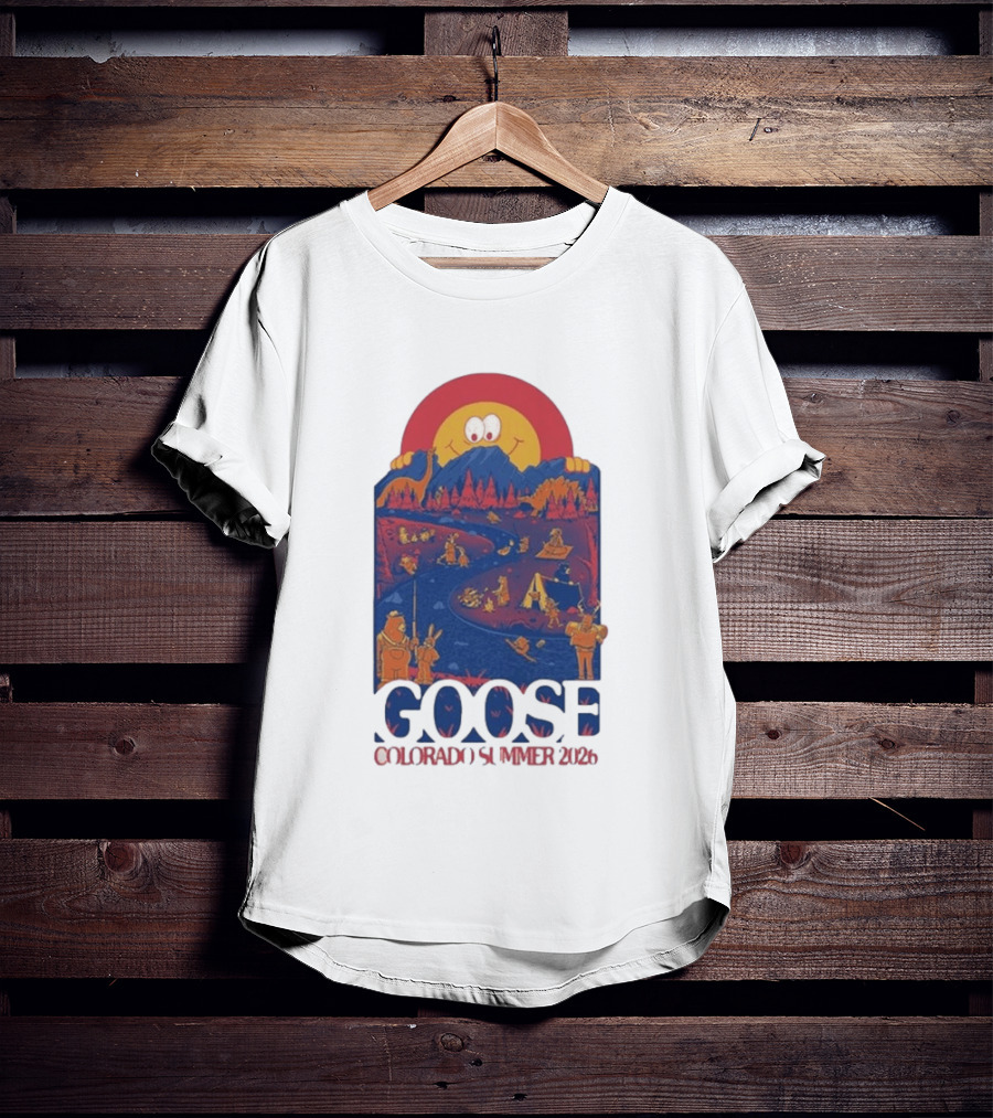 Goose Colorado Summer 2026 Illustrated Camping Adventure T-Shirt
