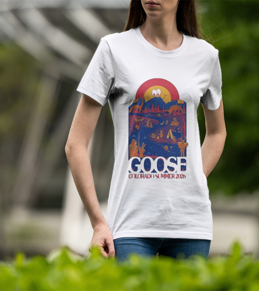 Goose Colorado Summer 2026 Illustrated Camping Adventure T-Shirt