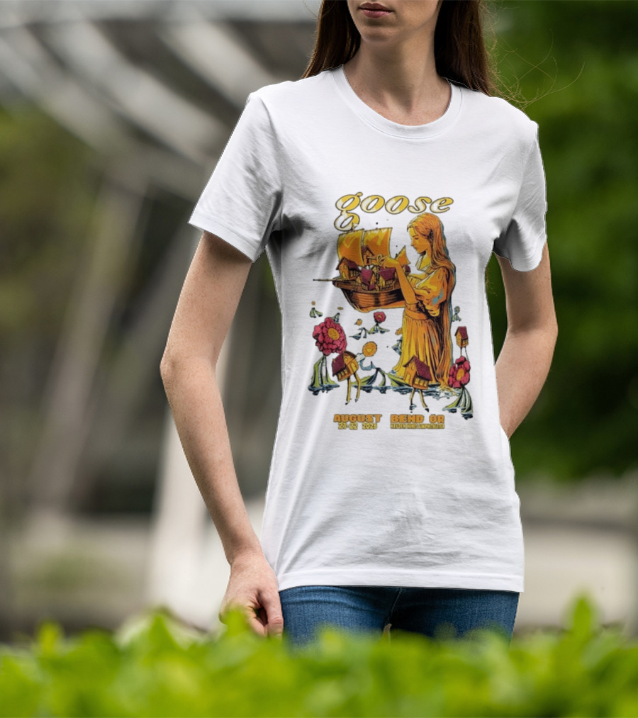 Goose Bend OR August 21 22 2026 Tour Goose Interdimensional Pizza Event T-Shirt