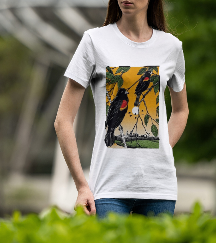 Gregory Alan Isakov Philadelphia August 21 2026 Red Winged Blackbirds City Skyline T-Shirt