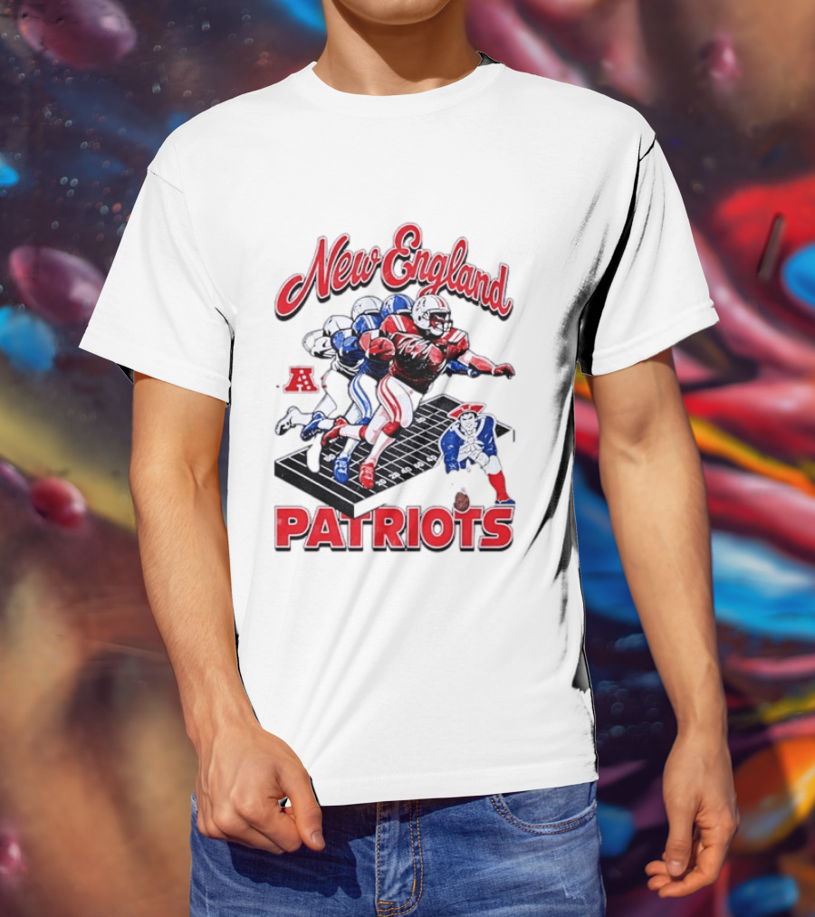New England Patriots Football Player Action AFC T-Shirt
