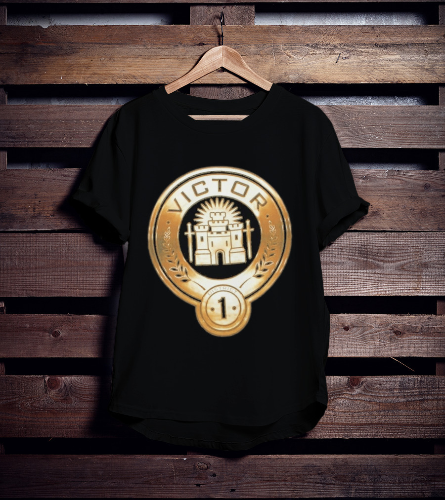 The Hunger Games Victor Emblem District 1 Badge With Castle And Swords T-Shirt