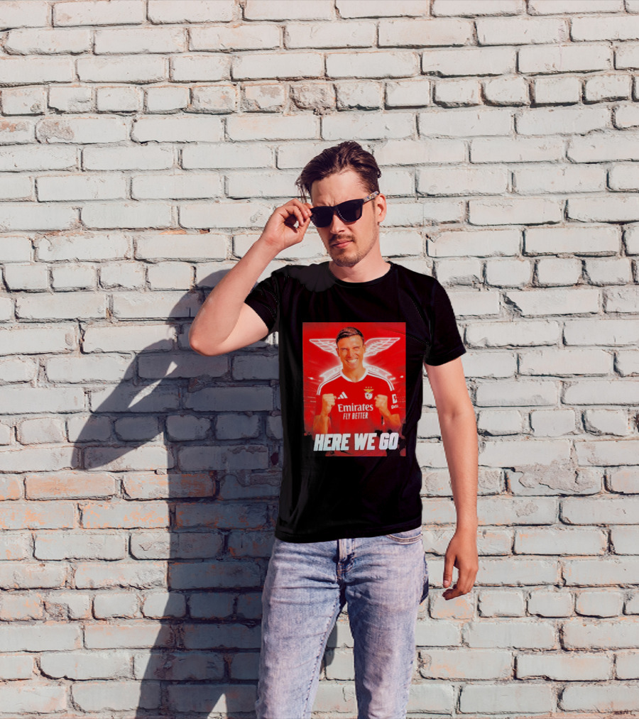 João Palhinha Benfica Transfer Here We Go Emirates Fly Better T-Shirt