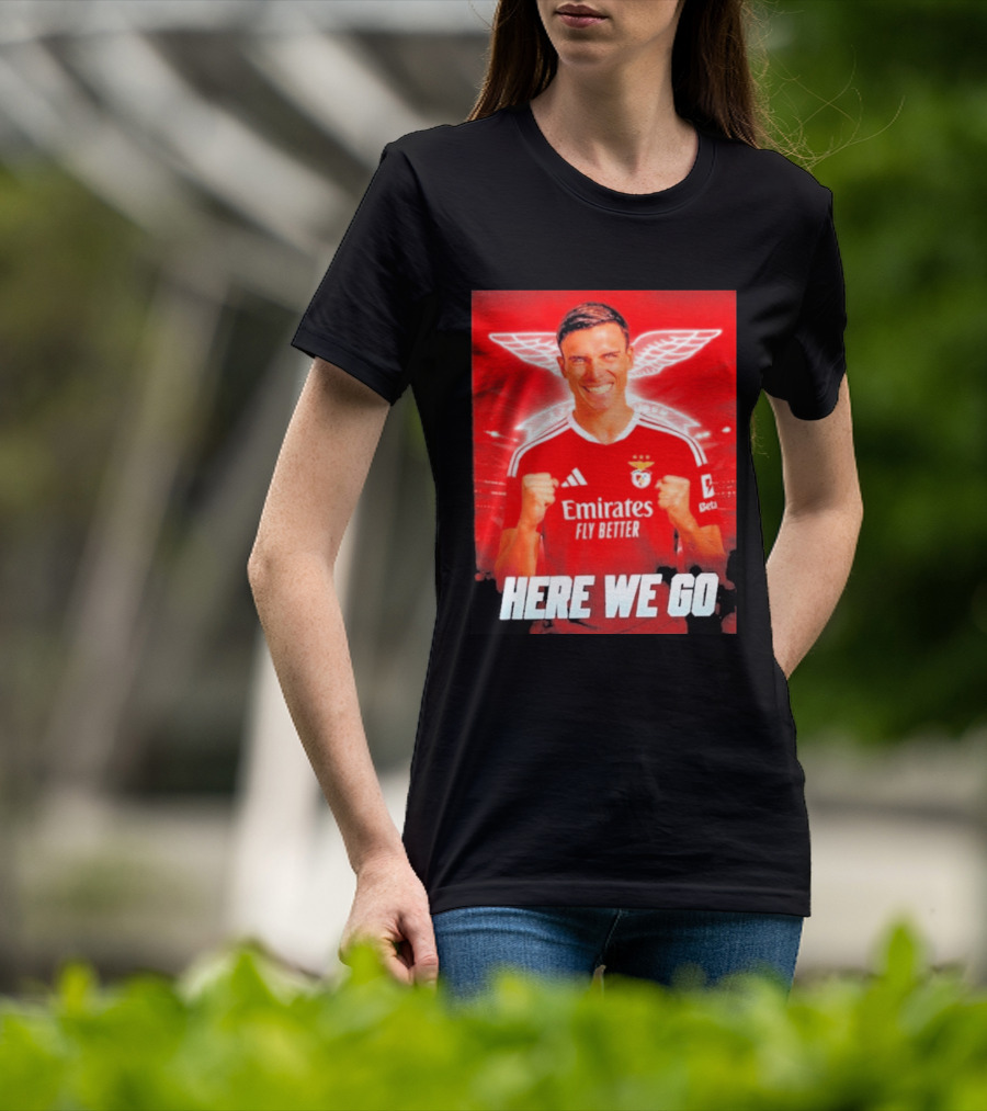 João Palhinha Benfica Transfer Here We Go Emirates Fly Better T-Shirt