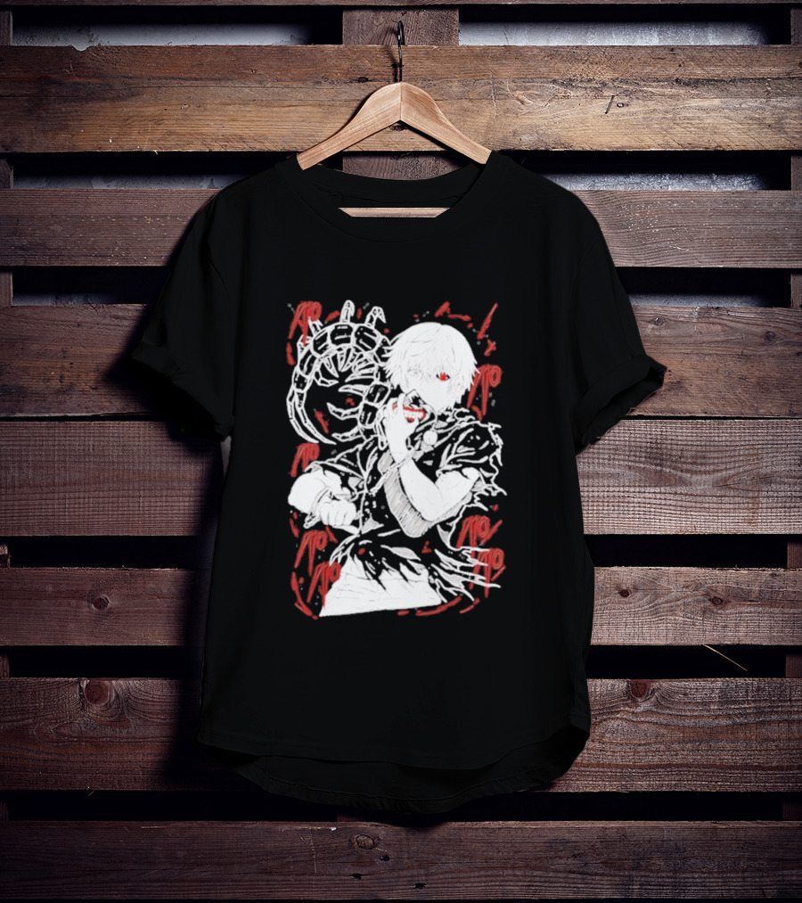 Tokyo Ghoul Kaneki Ken Red Kagune Anime Streetwear T-Shirt